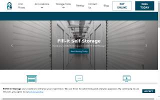 Fill-It Self Storage of South Hadley website