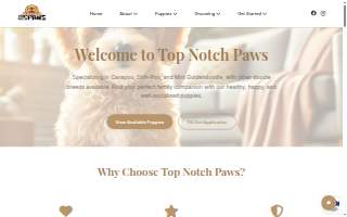 Top Notch Paws Grooming website