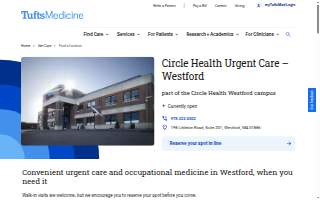 Circle Health Urgent Care – Westford website