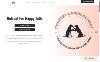 Country Canine Retreat website