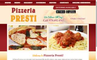 Pizzeria Presti website