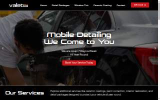 Valet Pro Detail of Westford website