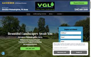 Valley Green Landscaping website