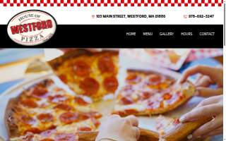 Westford House of Pizza website