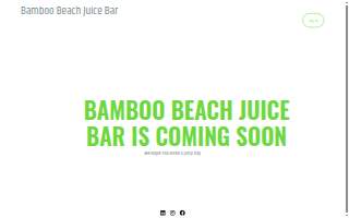 Bamboo Beach Juice Bar website