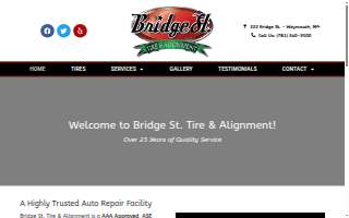 Bridge Street Tire & Alignment Inc. website
