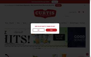 Curtis Liquors - Weymouth website