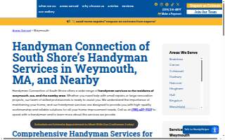 Handyman Connection of South Shore website