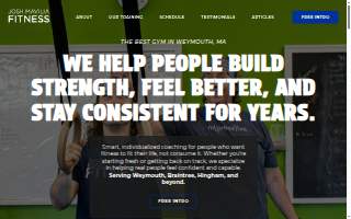 Josh Mavilia Fitness website