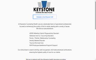 Keystone Counseling Healthcare of Weymouth website