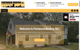 Portanova Roofing Inc. website