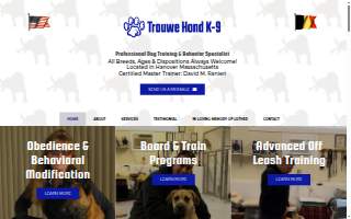 Trouwe Hond K-9 of Duxbury website