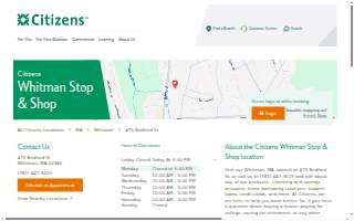 Citizens Bank of Whitman website
