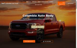 Columbia Auto Body website