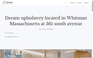 Dream Upholstery website