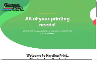 Harding Print website