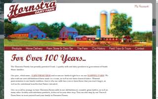 Hornstra Dairy Farm website