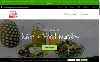 Organic Juice Barn website