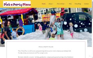 Pick a Party Place website