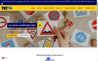 TNT Driving School of Whitman website