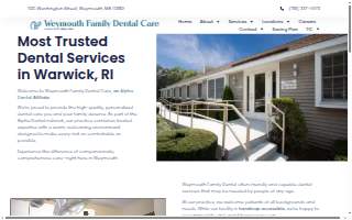 Weymouth Family Dental Care website