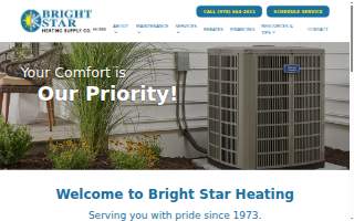 Bright Star Heating Supply Co. website