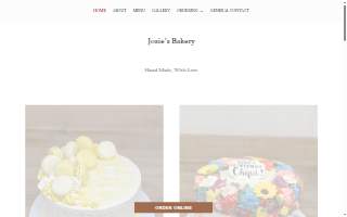 Josie’s Bakery website