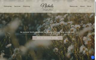 Nichols Funeral Home website