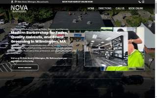 Nova Barbers website
