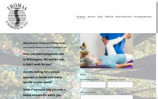 Thomas Chiropractic, Inc. website
