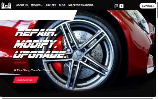 Castle Tire Shop website