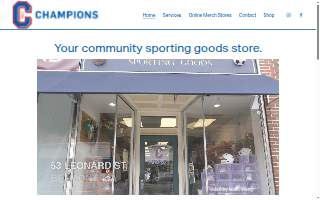 Champions Sporting Goods website