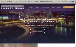 Law Offices of Richard Mucci website