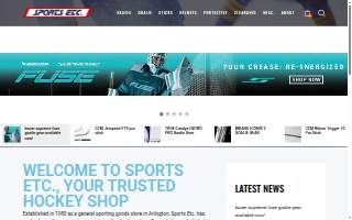 Sports Etc of Winchester website