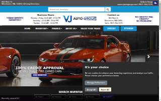VJ Auto Group website