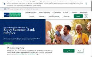 Winchester Savings Bank website