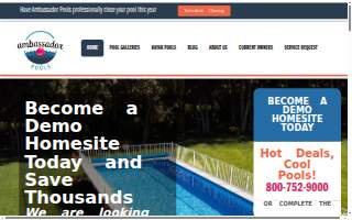 Ambassador Pools of Winthrop website