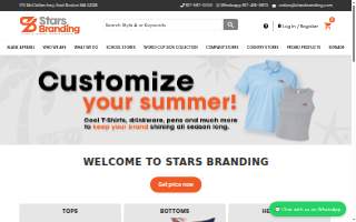 Stars Branding of Winthrop website