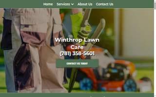 Winthrop Lawn Care website