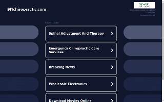 911 Chiropractic LLC website