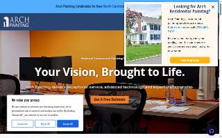 Arch Painting, Inc. website