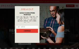 Escape room center of Woburn website