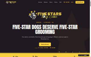 Five Star Dog Salon website