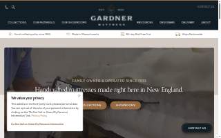 Gardner Mattress website