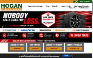 Hogan Tire & Auto - Woburn website