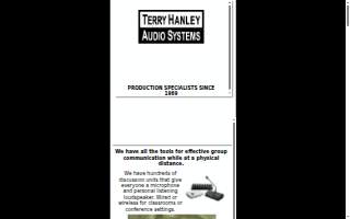 Terry Hanley Audio Systems Inc. website