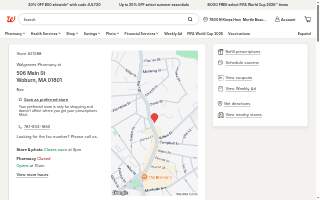 Walgreens of Woburn website