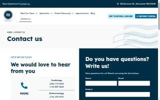 Community Specialty Services - Cardiology website