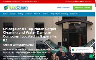 EcoClean Earth Worcester: House Cleaning and Office Cleaning Services website