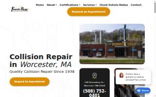 Franchi Brothers Auto Body website